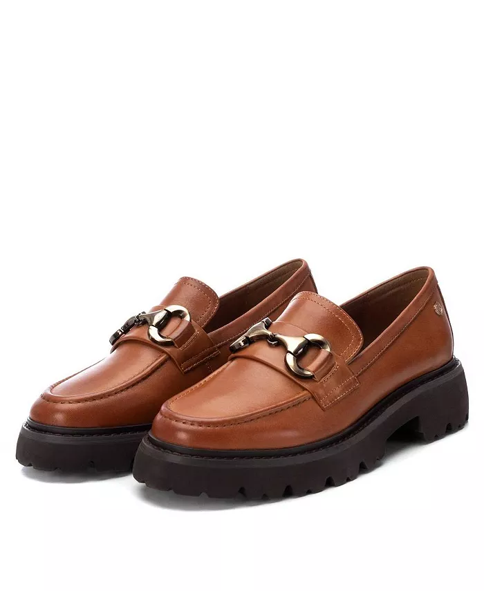 Женские мокасины Carmela Leather Collection от Xti, коричневый/бежевый — фото 3