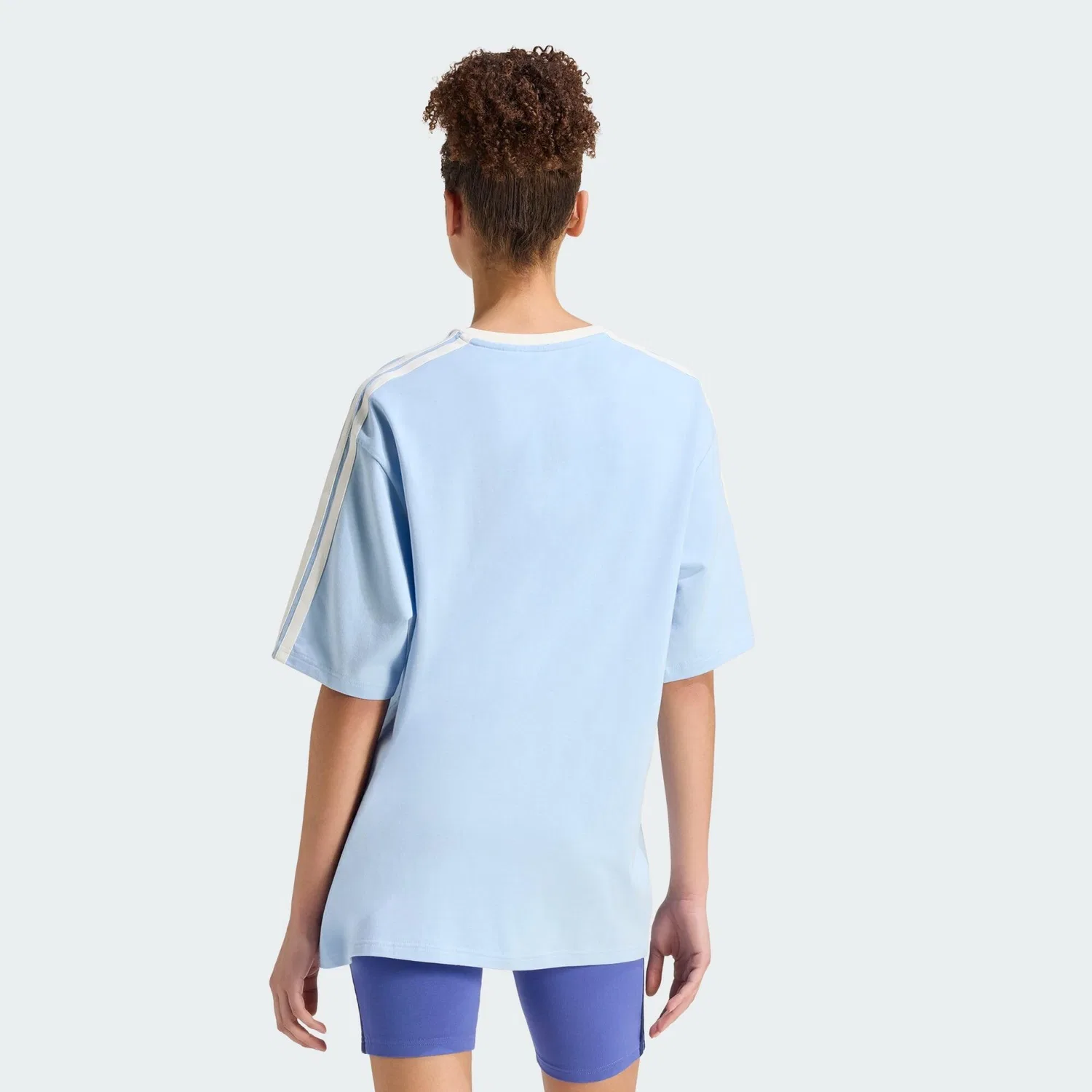 Мужская футболка с воротником Lux Tiro Grafik T-Shirt, Adidas, Kometblau — фото 3