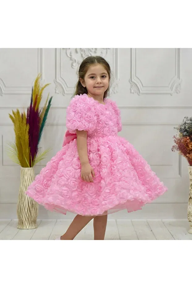 Детское платье для девочек с принтом Ellussi, Pink