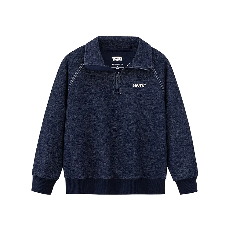 Детское худи с высоким воротом, Dark Indigo, Levis