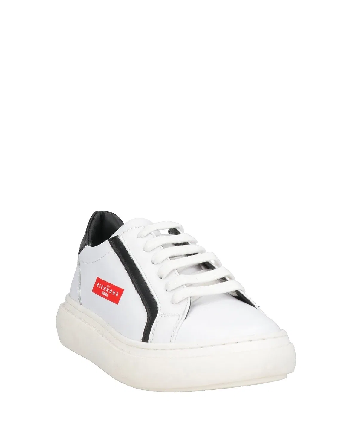 Детские кроссовки для мальчиков из кожи Low-Top Sneakers John Richmond, белый — фото 2