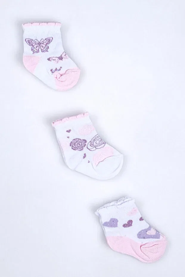 Детские носки для девочек хлопковые с рюшами Cocole Socks, Multicolor