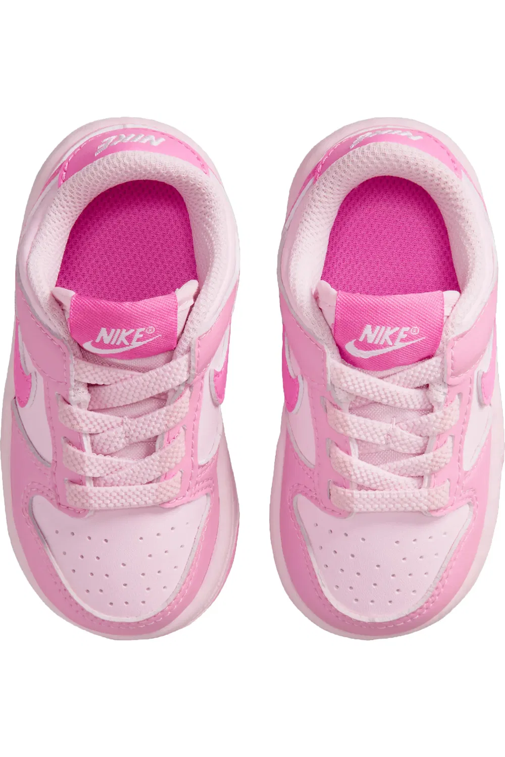 Детские кроссовки баскетбольные Dunk Low Nike, Pink/Pink/White/Pink — фото 4