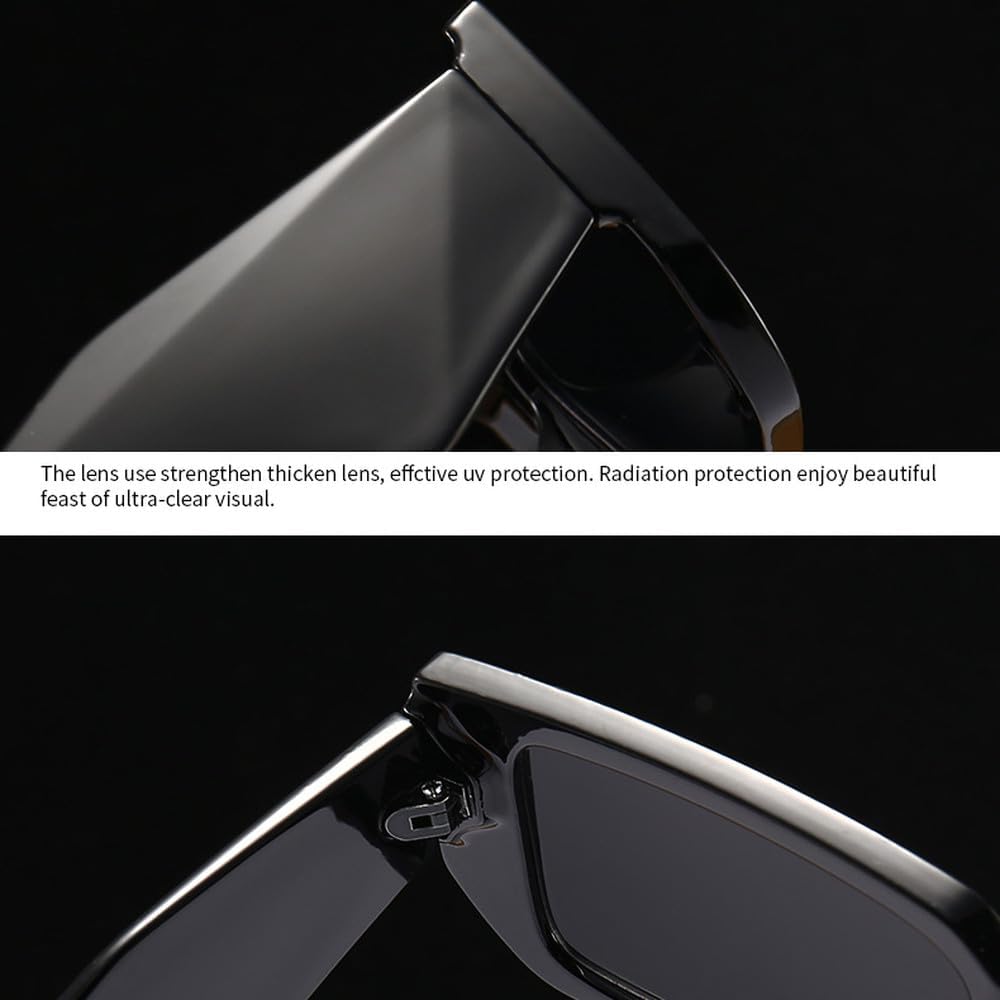 

Многоугольные квадратные солнцезащитные очки для мужчин, модные солнцезащитные очки неправильной формы для женщин, классические очки с защитой от УФ-излучения UV400 MTZJH, Leopard Tea