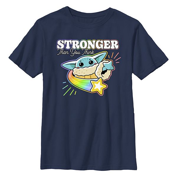 

Футболка с принтом The Mandalorian Stronger Than You Think для мальчиков 6-20 Star Wars