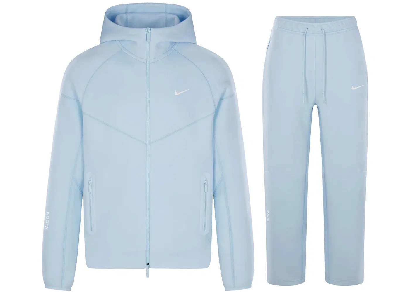 Мужской комплект из худи и джоггеров из двойного флиса Tech Fleece Nike x NOCTA, Cobalt Blue/Tint