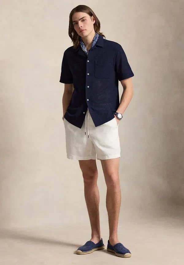 Шорты из льна 6-inch lateef classic fit Polo Ralph Lauren Ceramic White, белый — фото 2