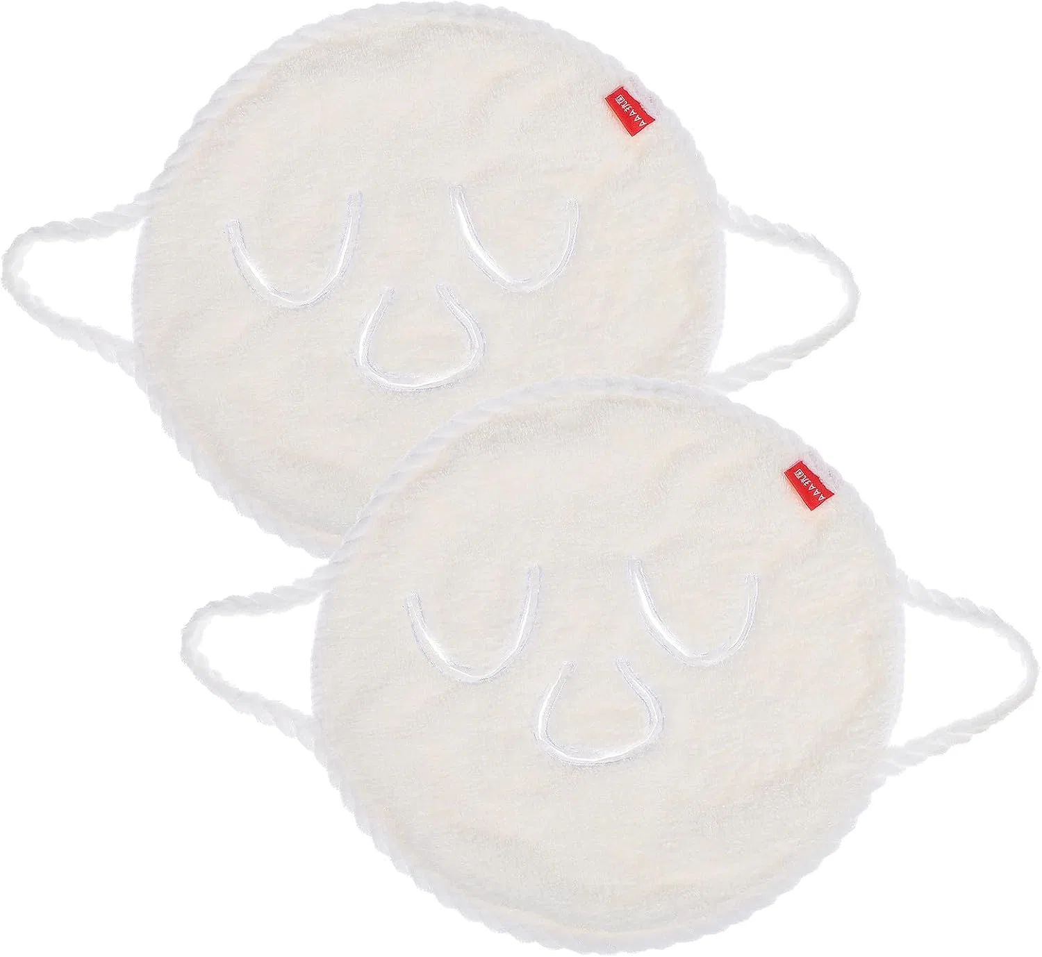 Spa салфетки для лица 2 шт, коралловый флис 25x25 см, Alipis, Weiß