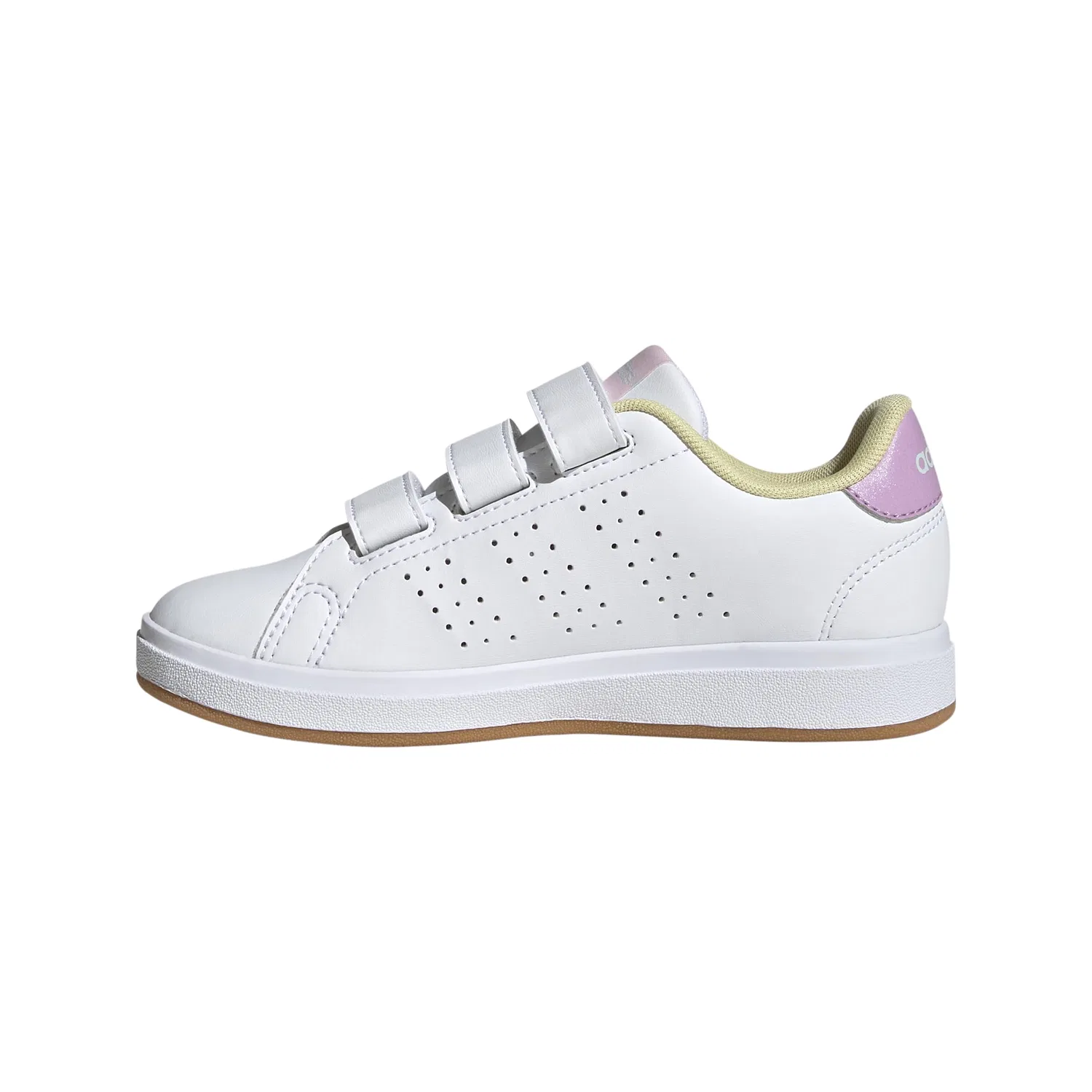 Детские кроссовки для девочек Advantage Base 2.0 Adidas, White Bliss Lilac Clear Pink