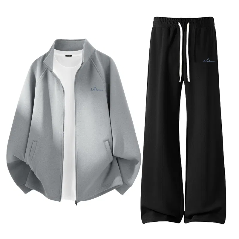 Детский комплект спортивной одежды Free Style MINISO, Light Gray+Black