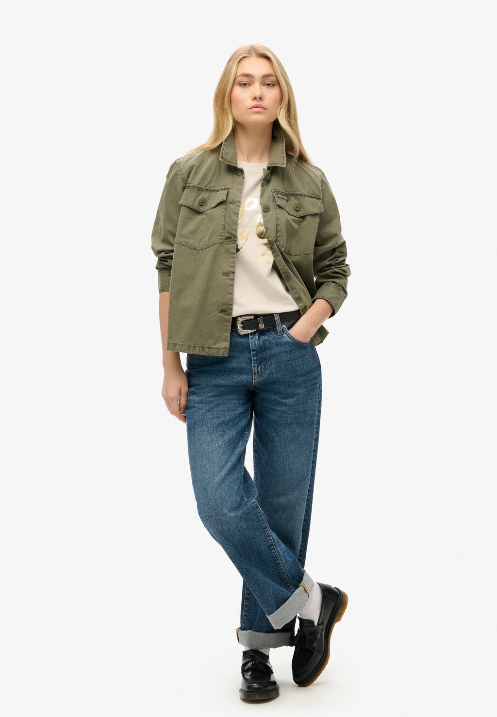 

Футболка с принтом Superdry, серый