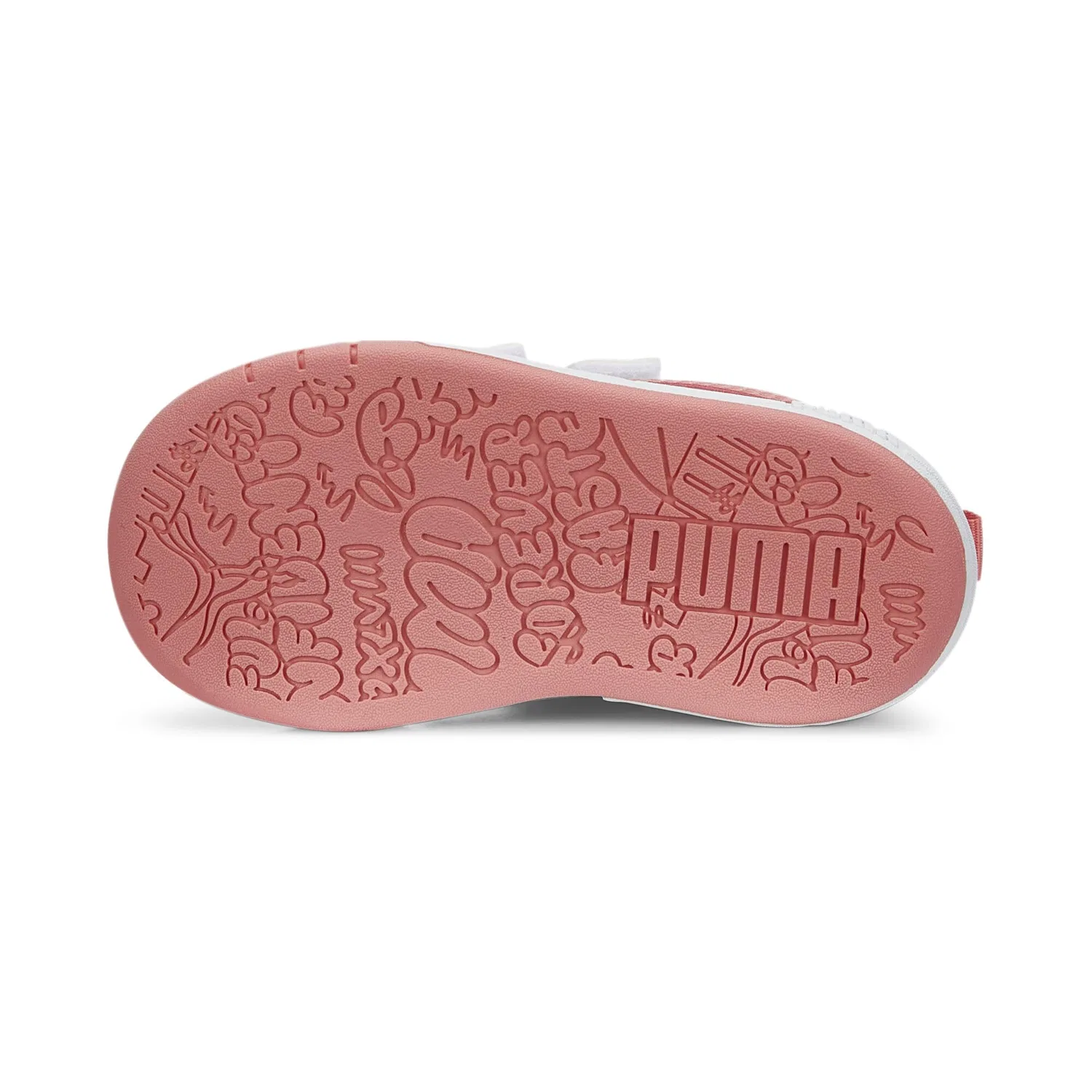 Детские кроссовки для девочек с липучкой Multiflex SL V PS PUMA PUMA White Carnation Pink — фото 4