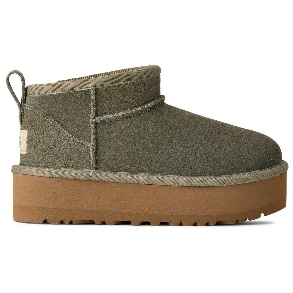Детские ботинки-челси с низким голенищем Ugg Classic Ultra Mini, Green — фото 4