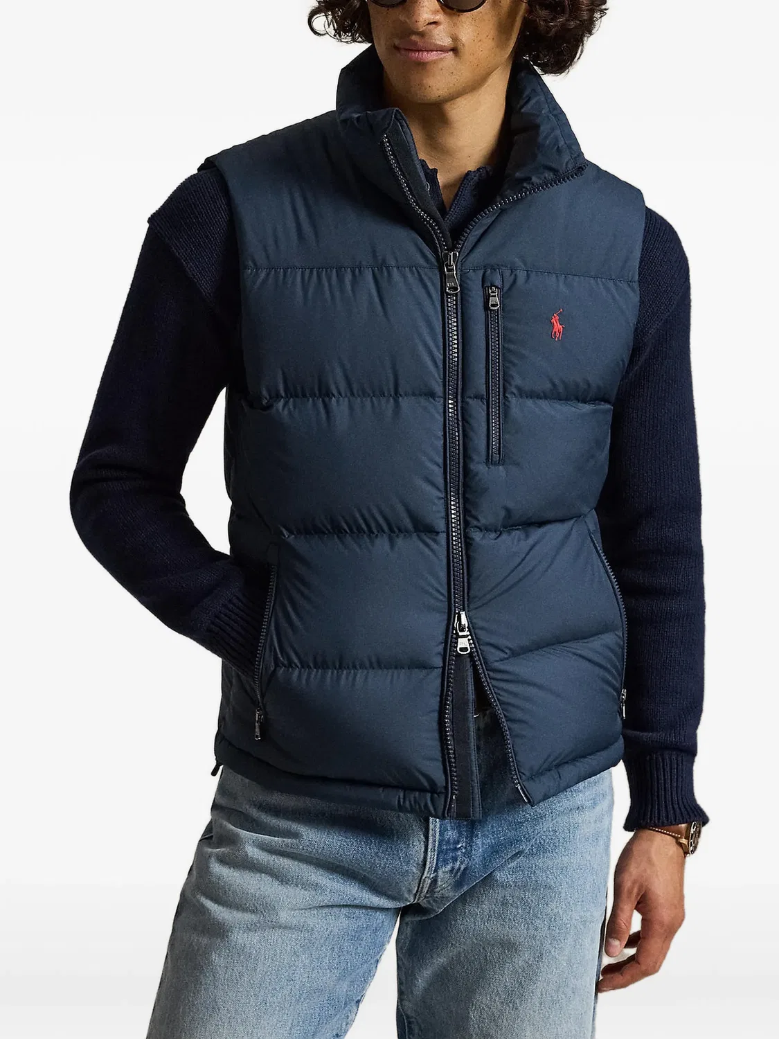 Дутый жилет The Gorham Polo Ralph Lauren, синий — фото 2