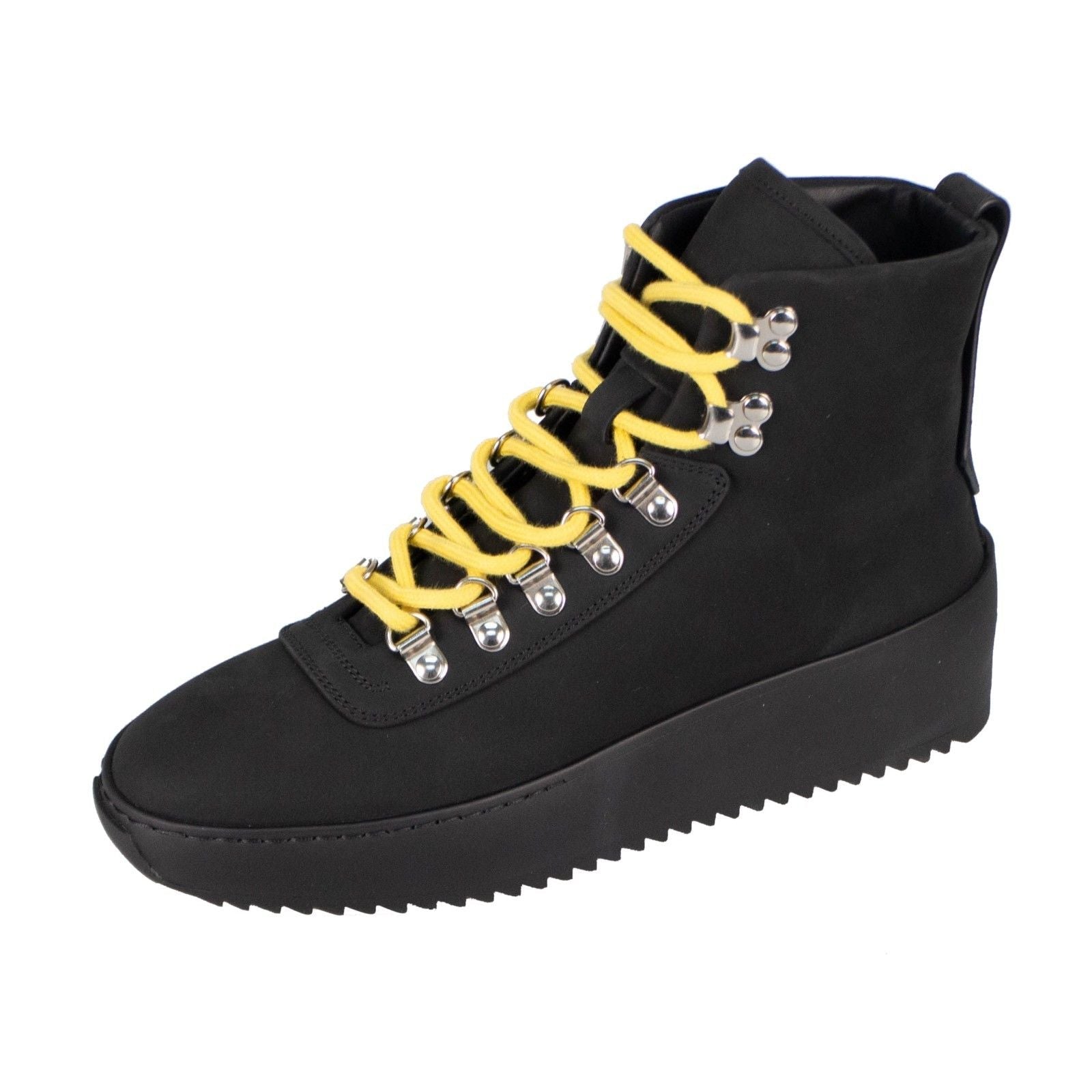 Fear Of God Нубак Кожаные Шнурованные Туристические Кроссовки - Черный
