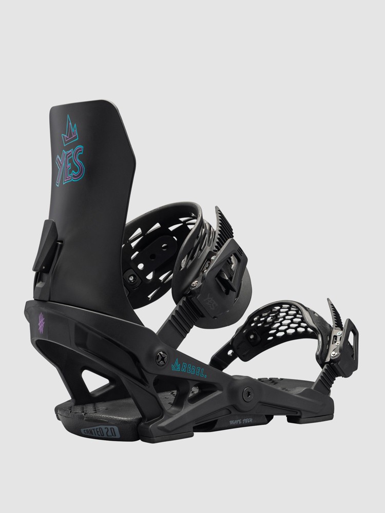 

Крепления для сноуборда YES Rebel 2025 Snowboard-Bindung, black, Белый, Крепления для сноуборда YES Rebel 2025 Snowboard-Bindung, black