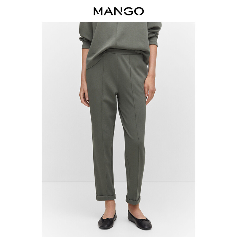

Женские повседневные брюки Mango, бежевый