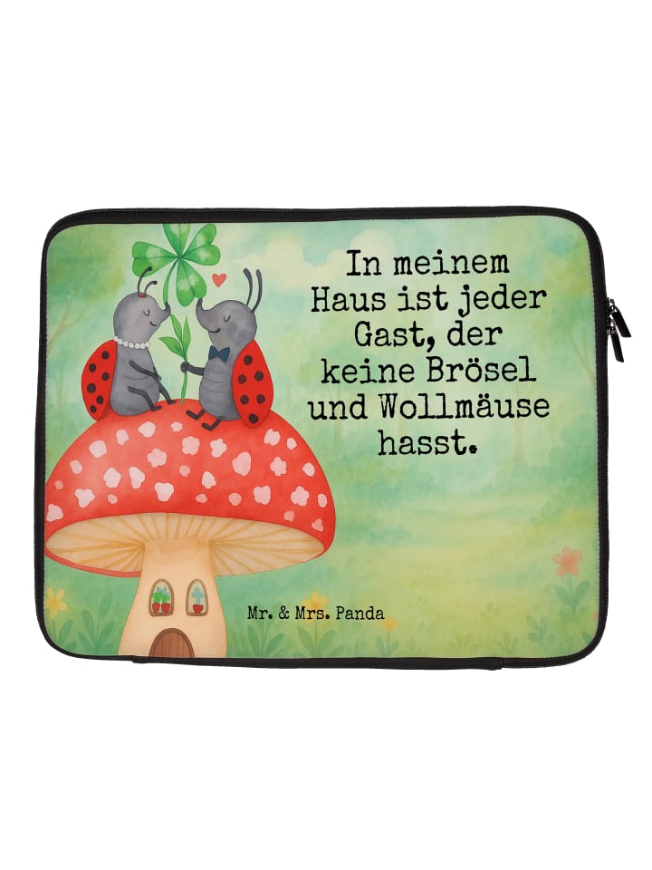 

Mr. & Mrs. Panda Сумка для блокнота с изображением божьей коровки и гриба... белого цвета