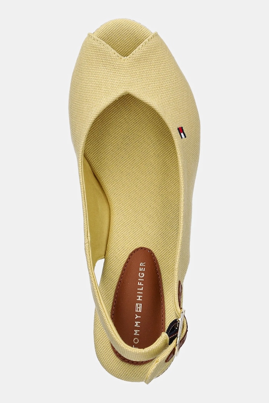 Сандалии Flag mid wedge espadrille на бретельке Tommy Hilfiger, желтый — фото 4