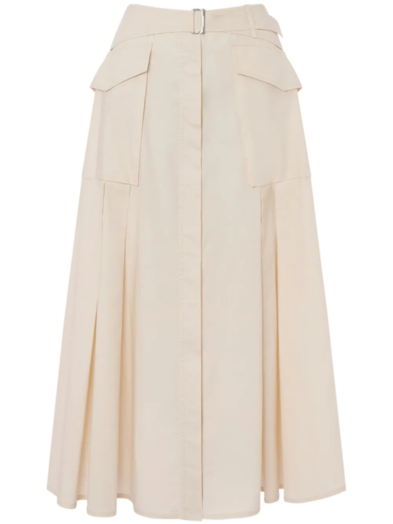 

Alberta Ferretti юбка миди с поясом, нейтральный