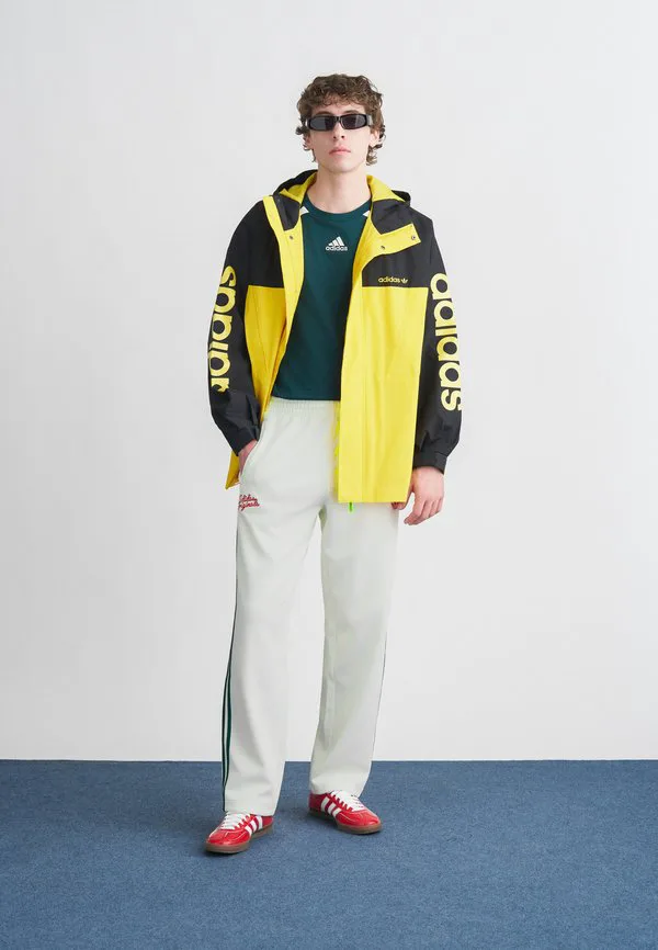 Спортивные штаны спортивные штаны Adidas Originals, Off White/Collegiate Green — фото 2