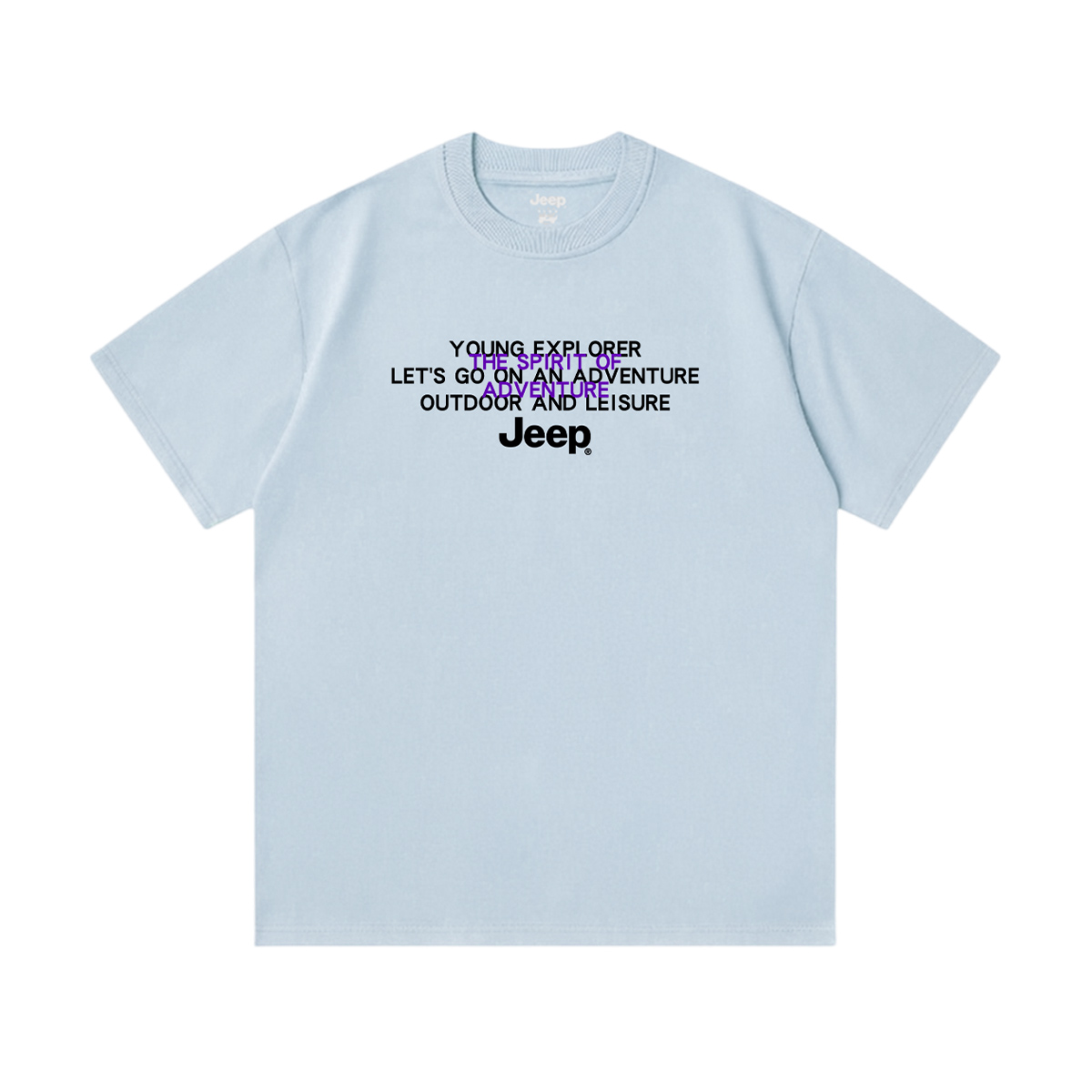 

Футболка Unisex Crew Neck Moderate Jeep, sky синий