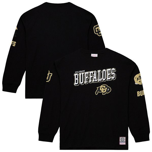 

Мужская черная футболка Colorado Buffaloes с длинным рукавом Mitchell & Ness