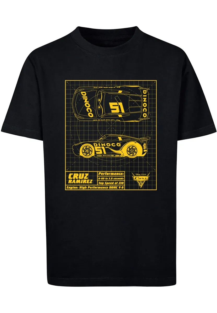 

Футболка ABSOLUTE CULT "Мужская детская футболка ABSOLUTE CULT Cars - Cruz Ramirez Blueprint ", черный
