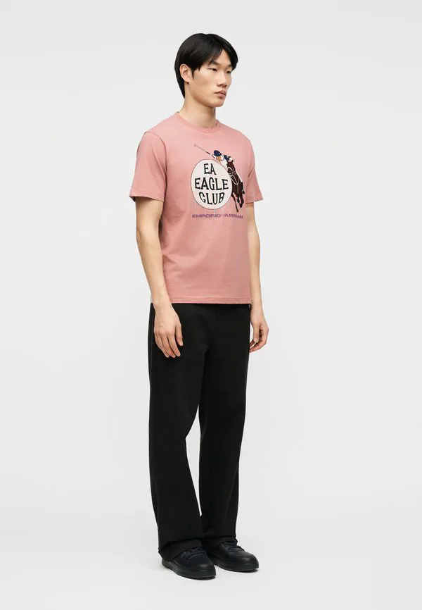 Футболка с принтом Emporio Armani, Rose — фото 4