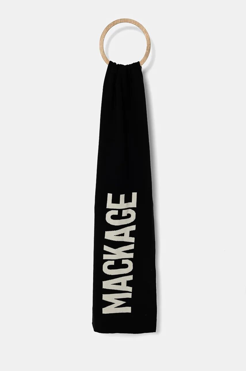 

MACKAGE шерстяной шарф, черный