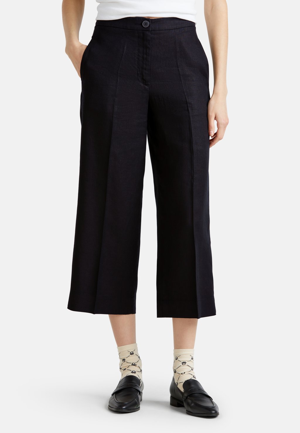 

Брюки CROPPED United Colors of Benetton, черный