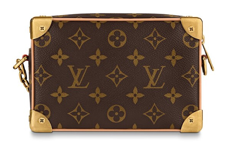 LOUIS VUITTON Мягкий кофр из покрытого холста Квадратная сумка Рюкзак через плечо Кроссбоди Миниатюрная мужская сумка Коричневый — фото 4
