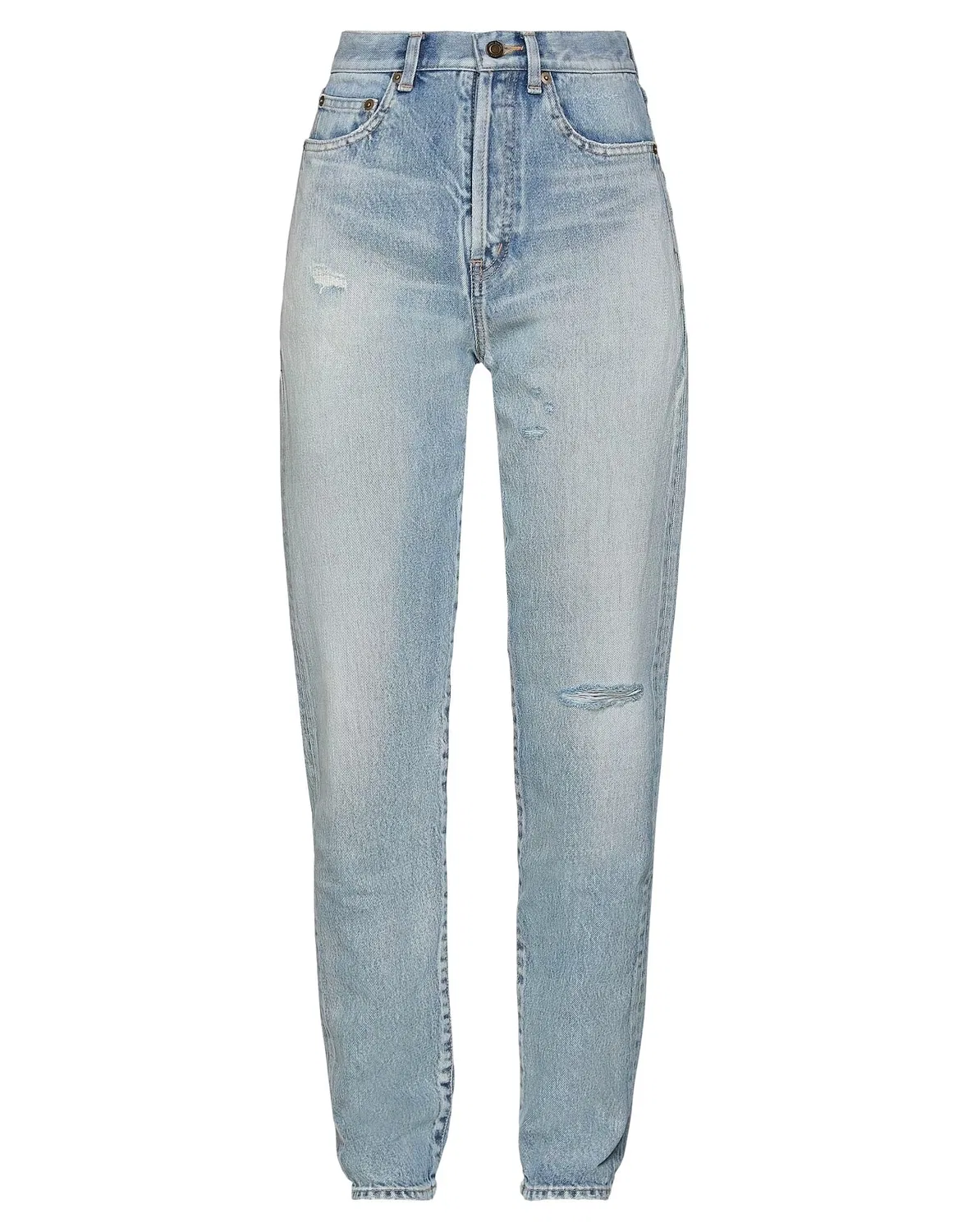 Джинсы светлые джинсовые Saint Laurent синие