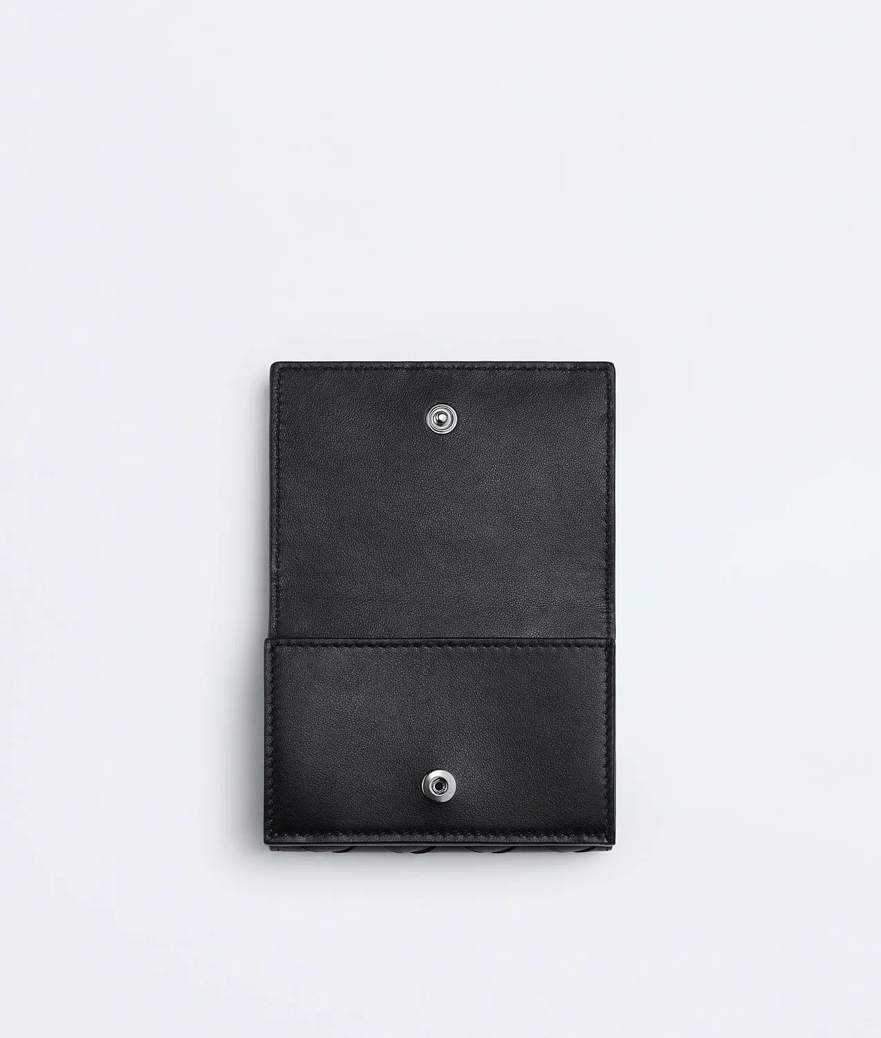 Intrecciato Tiny Tri-Fold Wallet BOTTEGA VENETA, черный — фото 4