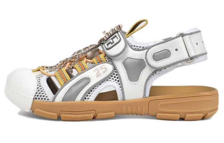 Сандалии женские Gucci Tracer, бело-серый