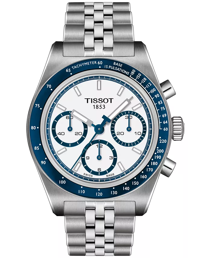

Мужские швейцарские автоматические часы-хронограф PR516 с браслетом из нержавеющей стали 41 мм Tissot