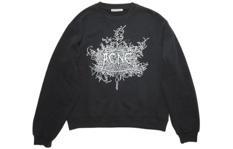 

Футболка с принтом логотипа Acne Studios, черная