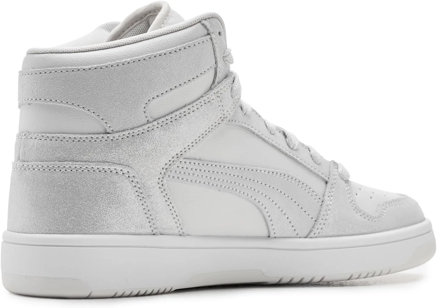 Женские кроссовки Puma Rebound Layup Luster Mid, серый/серебристый — фото 3