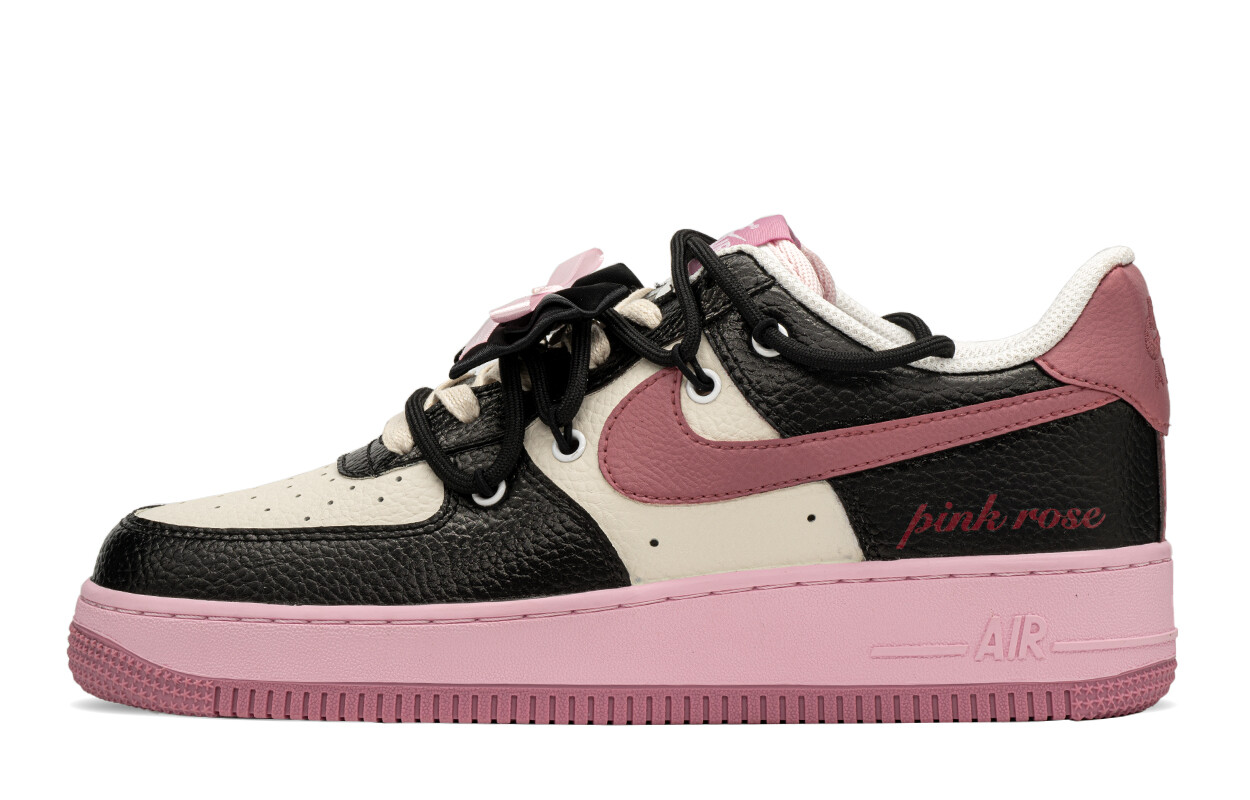 

Женские кроссовки для скейтбординга Nike Air Force 1, Black/Pink