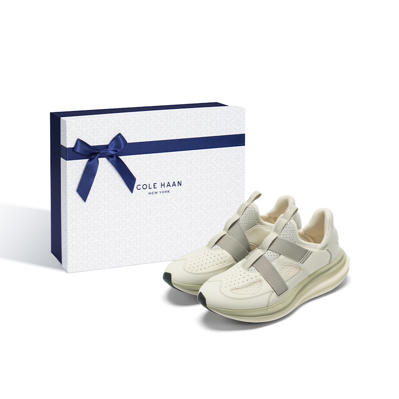 

COLE HAAN Кроссовки мужские бежевые беговые коллекции с амортизацией и дышащие низкие повседневные, цвет Ecru (Box)