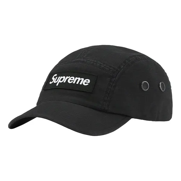 

Бейсболка military camp cap 'black white' Supreme, черный