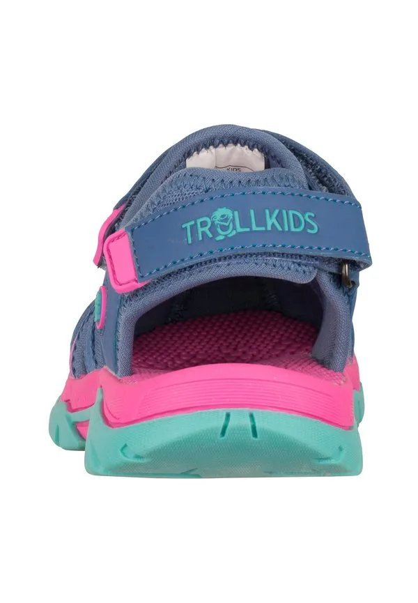 Сандалии для ходьбы stavanger Trollkids, Cornflower/Light Magenta/Aquamarine — фото 3