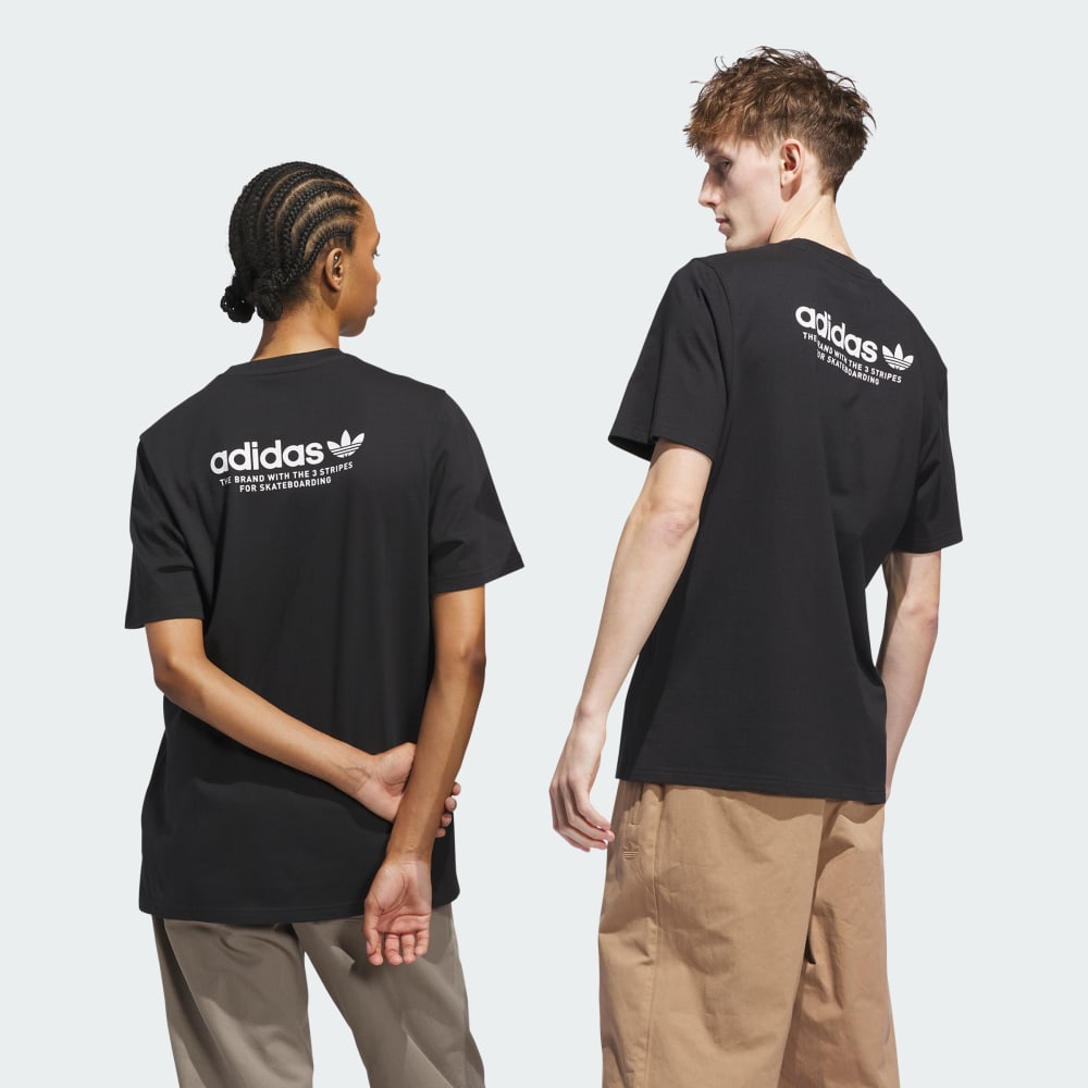 Футболка Adidas 4.0 Logo Tee, черный/белый — фото 2