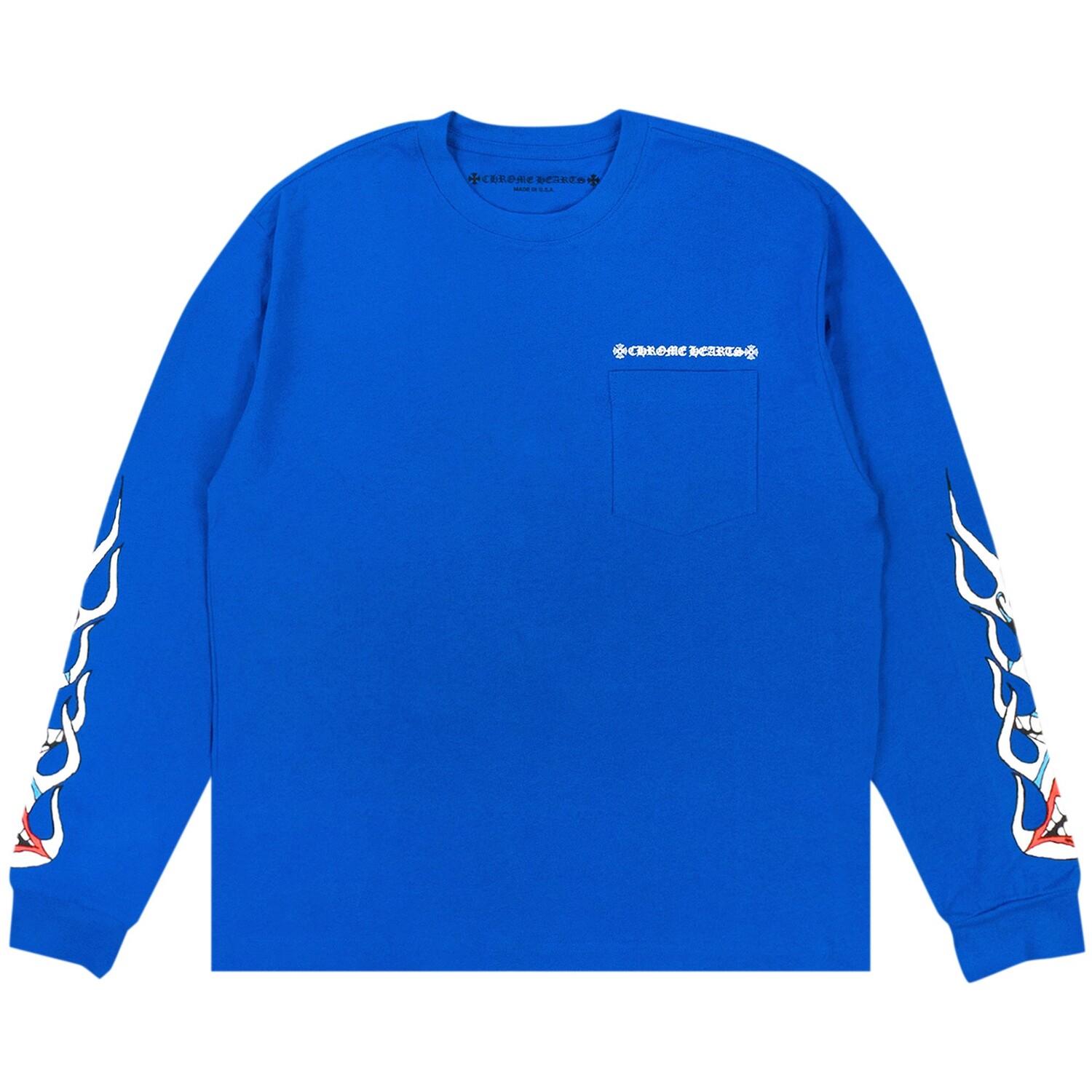 

Футболка с длинными рукавами Chrome Hearts x Matty Boy Space, синяя