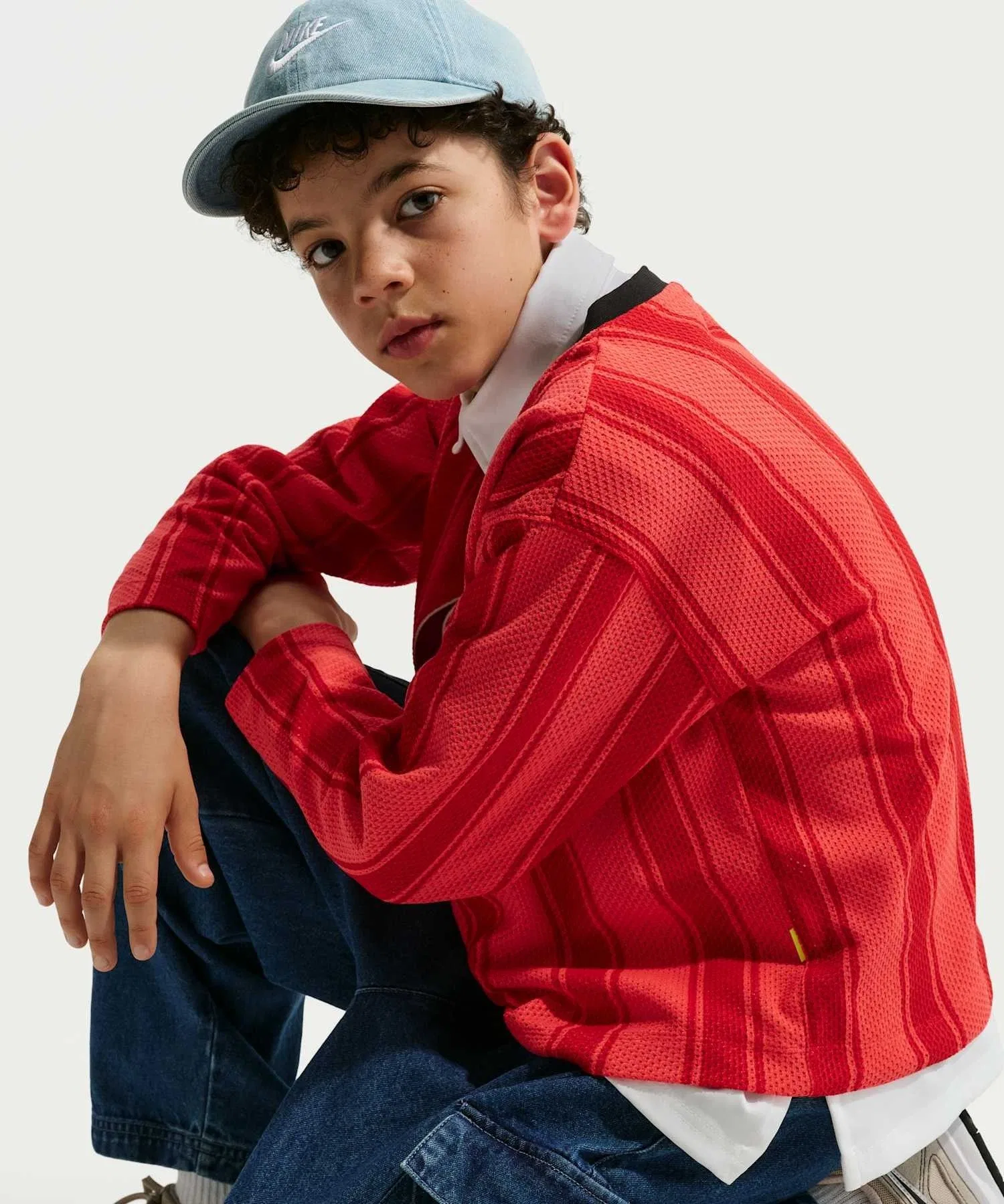 Детские джинсовые брюки-карго Nike Sportswear Collection / Детские джинсовые брюки-карго Nike Sportswear Collection IO0197-461, цвет «Мистический синий» — фото 4