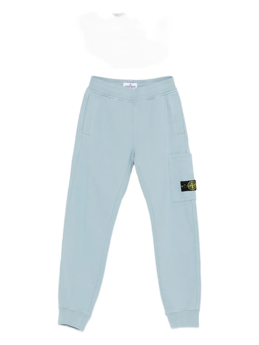 

Спортивные брюки с нашивкой-логотипом Stone Island Junior, синий