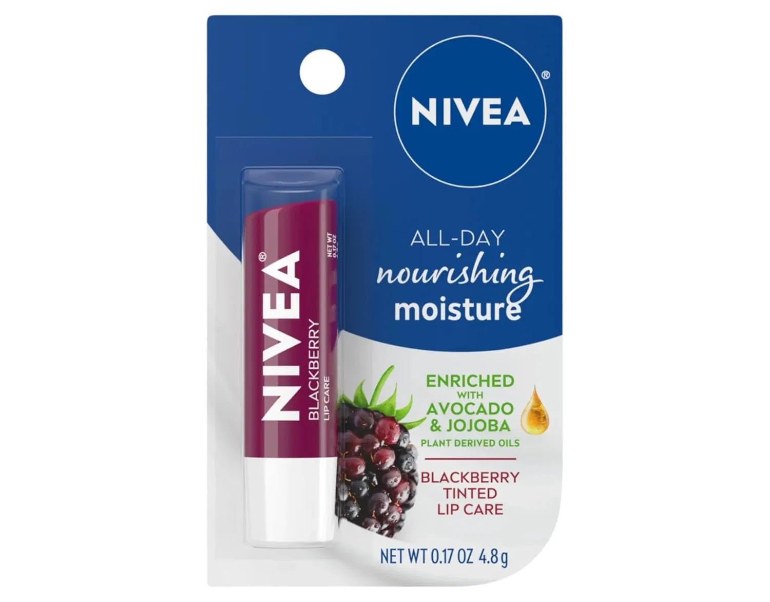 Бальзам для губ Nivea Blackberry, 4.8 г Nivea