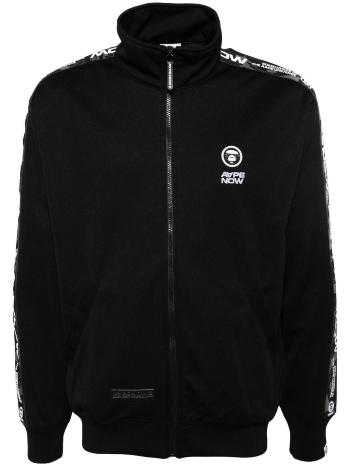 

AAPE BY *A BATHING APE куртка с нашивкой-логотипом, черный