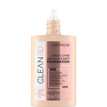 

Catrice Тональная основа Clean Id High Cover Luminous Matt Foundation 30 мл - № 025 Теплый персик