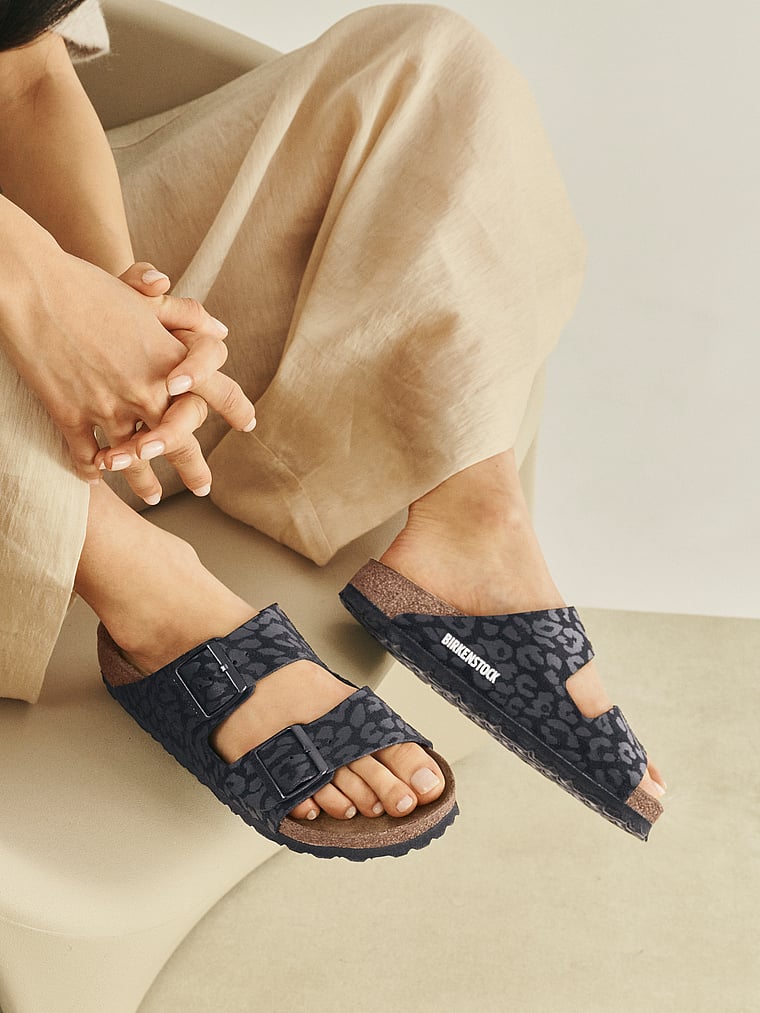 Сандалии Аризона Биркибук Birkenstock, черный — фото 3
